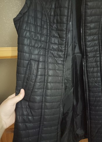 Kadın Siyah Fermuarlı Yelek - Görsel 5