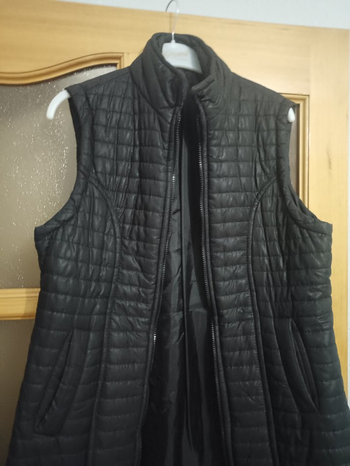 Kadın Siyah Fermuarlı Yelek - Görsel 4