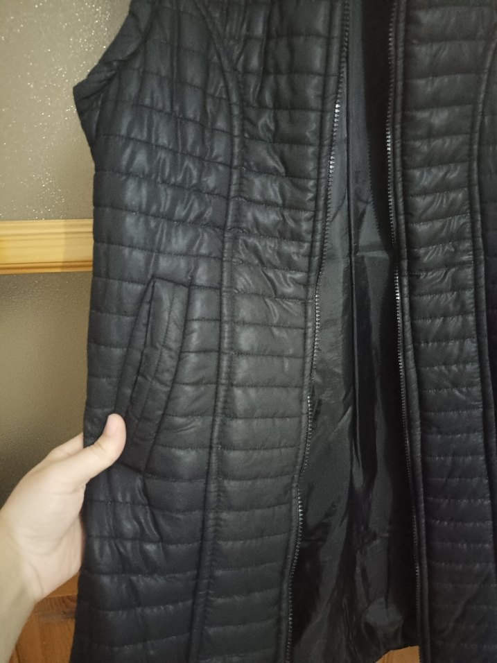 Kadın Siyah Fermuarlı Yelek - Görsel 5