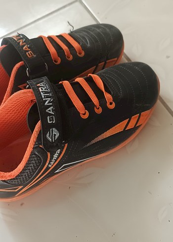 Turuncu Erkek Çocuk Spor Ayakkabı Velcro - Görsel 3