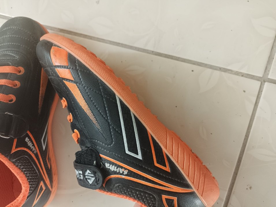 Turuncu Erkek Çocuk Spor Ayakkabı Velcro - Görsel 4