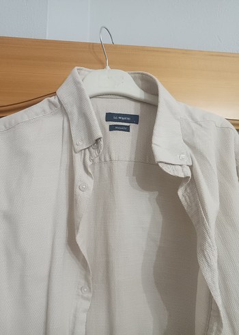 Erkek bej Uzun Kollu Gömlek - Görsel 4