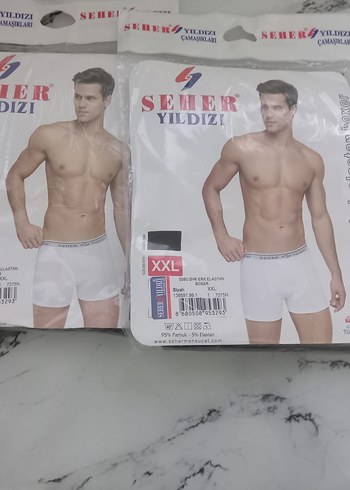 siyah Erkek Boxer XXL adet fiyatı