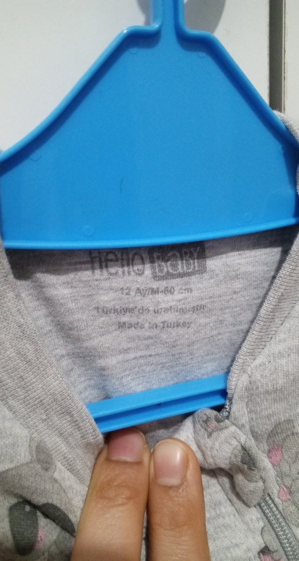 Gri Desenli Bebek uyku Tulumu - Görsel 3