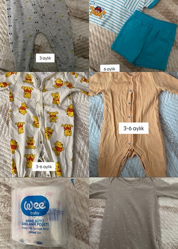 Bebek Erkek Örgü Askısız Body ve Kıyafet Seti - Görsel 2