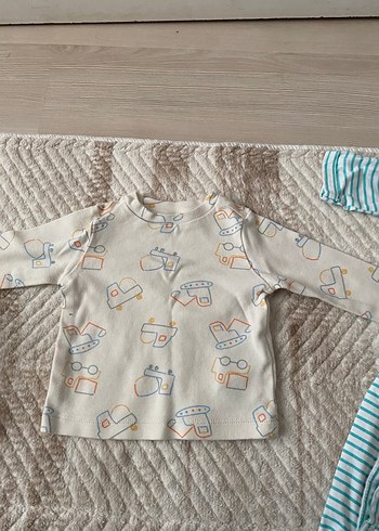 Bebek Erkek Örgü Askısız Body ve Kıyafet Seti - Görsel 3