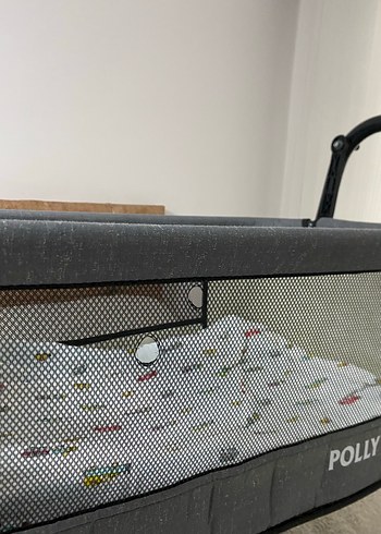 Gri Taşınabilir Bebek Beşiği Polly - Görsel 4