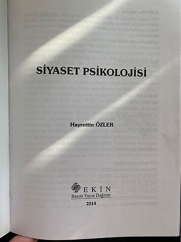  Beden Siyaset psikolojisi Hayret Özler