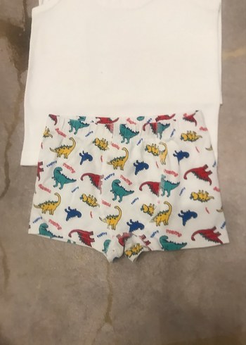 Renkli Desenli Erkek Çocuk Atlet ve Boxer Takımı - Görsel 2