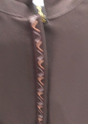 Kahverengi Uzun Fermuarlı Kadın Ferace - Görsel 4