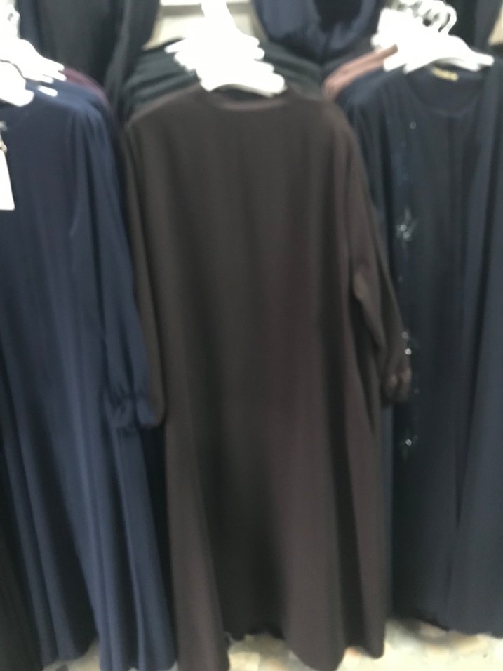 Kahverengi Uzun Fermuarlı Kadın Ferace - Görsel 3