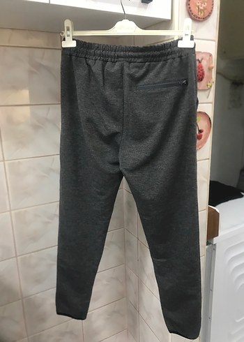 Kadın Gri Fermuarlı Geniş Kesim Eşofman - Görsel 5