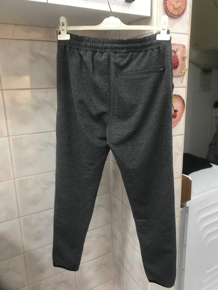 Kadın Gri Fermuarlı Geniş Kesim Eşofman - Görsel 5