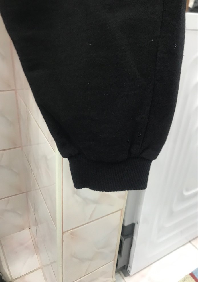 Siyah Rahat Kesim Kadın Eşofman Altı - Görsel 3