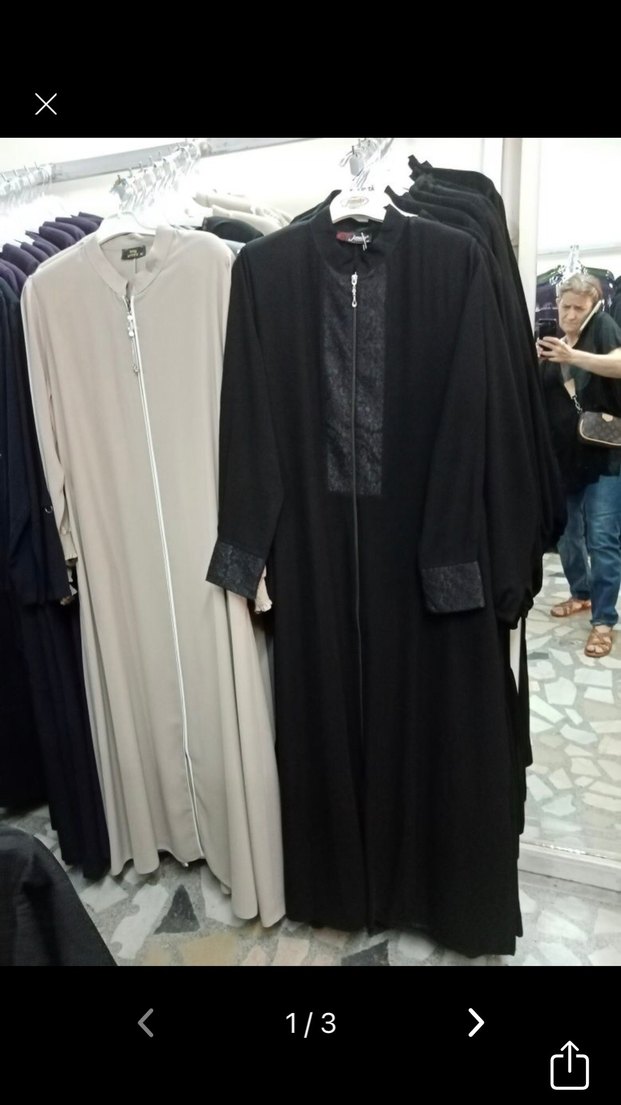 Bej Kadın Fermuarlı Uzun Jerace 54-56 beden - Görsel 5