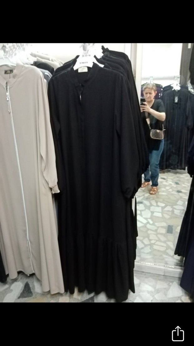 Bej Kadın Fermuarlı Uzun Jerace 54-56 beden - Görsel 2