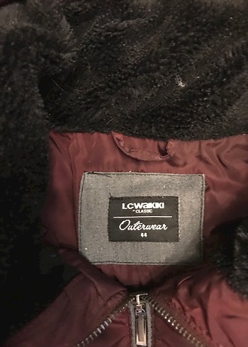 Bordo Kürklü Kadın Kışlık Mont - Görsel 3