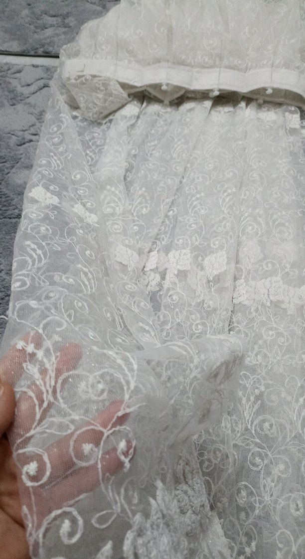 Perde tül Beyaz Nakışlı Bohem Tül Perde Eni 103 cm
Boy 258 cm - Görsel 2