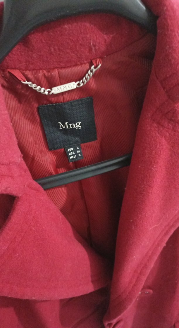 Kaban Kırmızı Kadın Kaban - Görsel 2