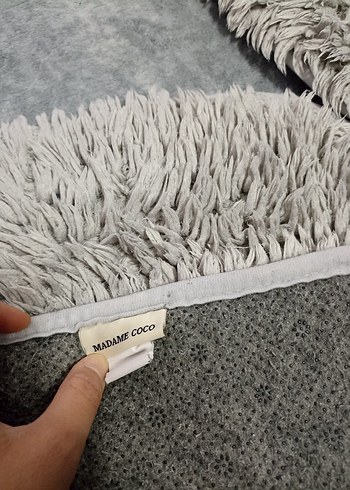 Banyo Paspası Seti yumuşak gri renk kaydırmaz - Görsel 5