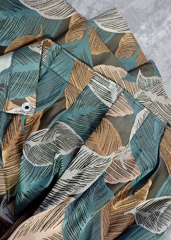 Perde güneşlik Bohem Tarzda Drapeli - Görsel 3