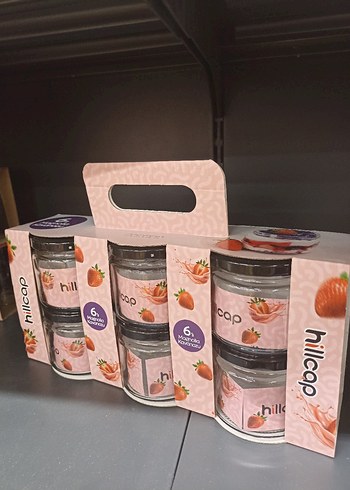 Cam 6'lı Manolya kavanozları Cam Seti - Görsel 2