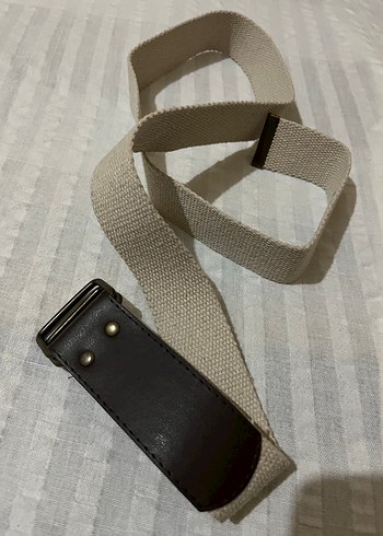 Bej Minimalist Kadın Kemer