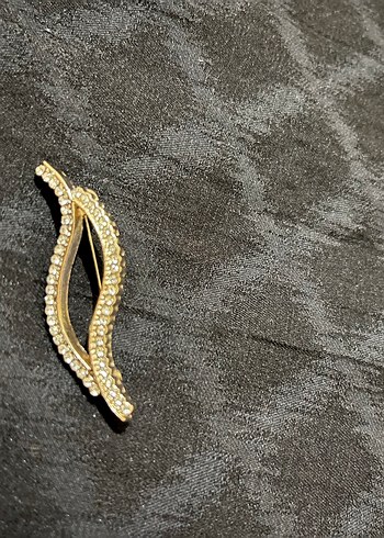 Tasarımcı Yaka Broşu taşlı iğneli