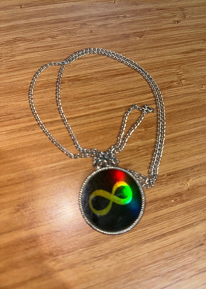 Çift taraflı vav kolye - Görsel 2