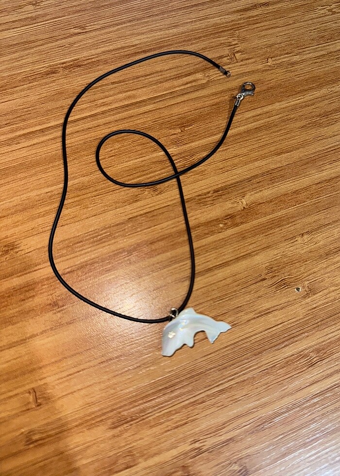 Orjşnal sedef taşı balık kolye - Görsel 2