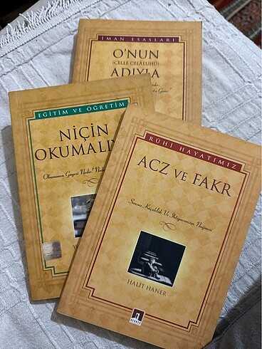 3 adet teniz sıfır kitap