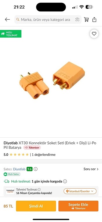 Xt30 konnektör söket