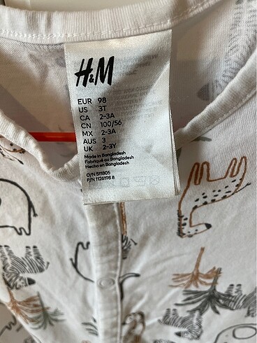 H&M Pijama Tulum