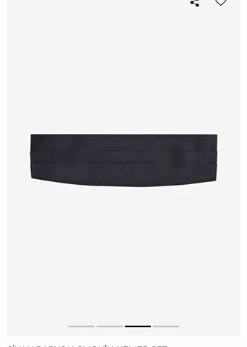 W collection/ vakko smokin kemer ve papyon seti - Görsel 4