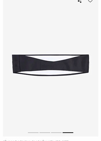 W collection/ vakko smokin kemer ve papyon seti - Görsel 5