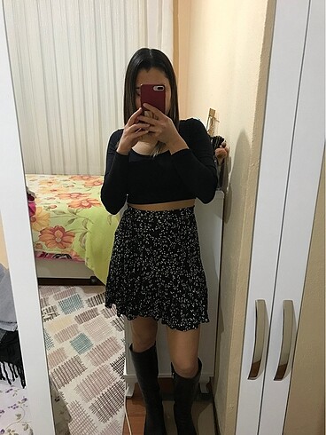 Çiçekli etek