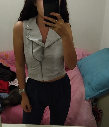 s Beden ten rengi Renk H&M süet ceket 
