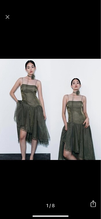 Zara organze elbise