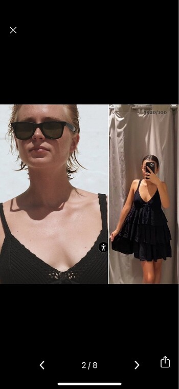 Zara Fırfırlı zara elbise
