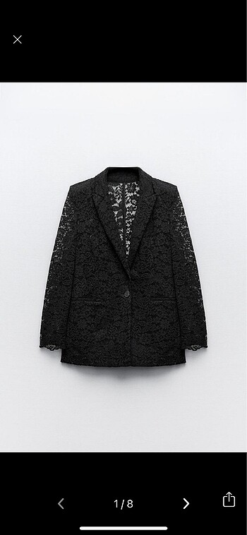 Dantelli blazer ceket