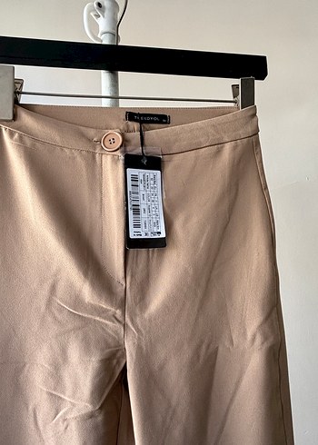 Trendyol & Milla Trendyol milla bej kumaş pantolon