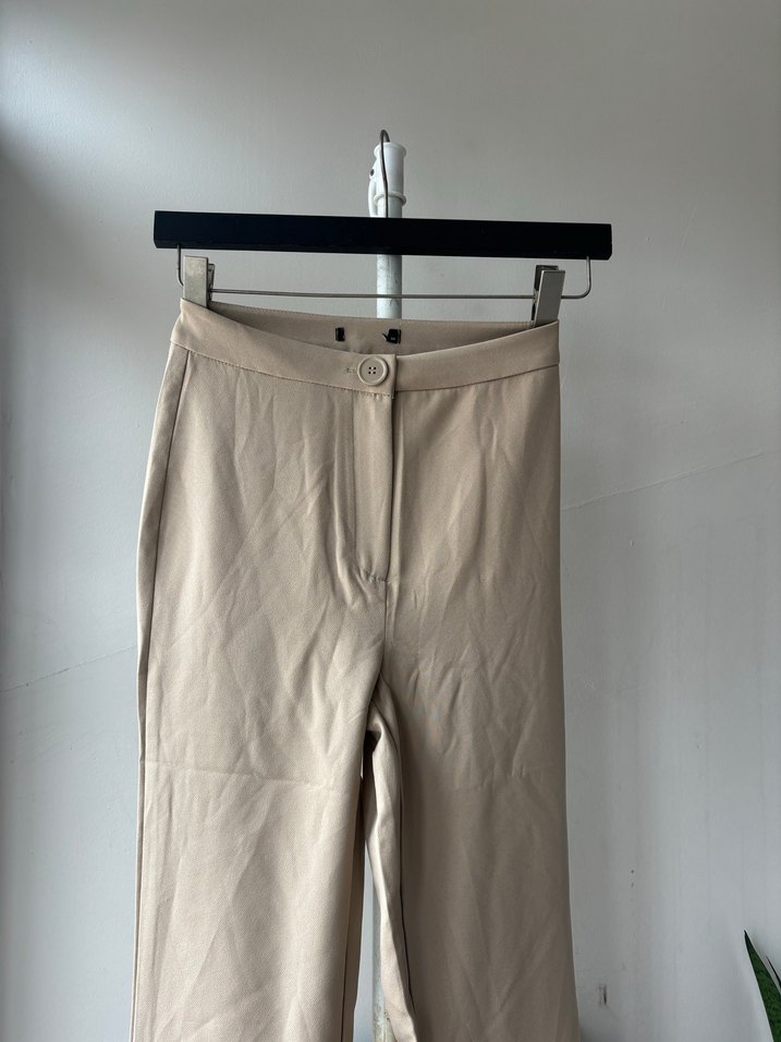 Bej Kadın Kumaş Pantolon - Görsel 5