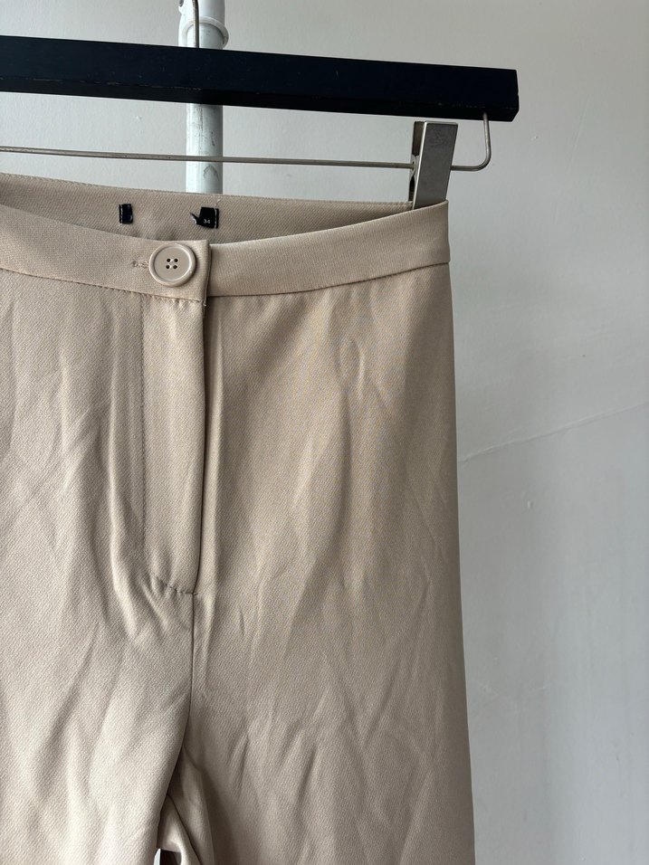 Bej Kadın Kumaş Pantolon - Görsel 4