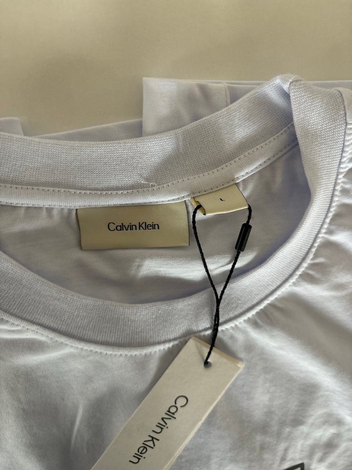 Calvin Klein Beyaz Baskılı Erkek Tişört - Görsel 3