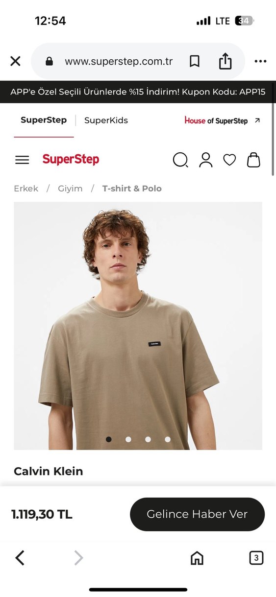 Calvin klein Erkek Tişört - Görsel 2