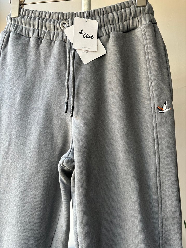 Gri Rahat Kesim unisex Eşofman Altı beymen - Görsel 3