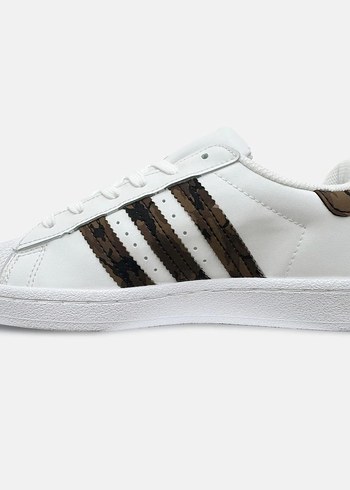 Adidas Superstar Kadın Beyaz Spor Ayakkabı - Görsel 6