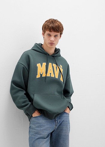 Mavi jens Mavi Baskılı Kapüşonlu Kadın Sweatshirt - Görsel 2