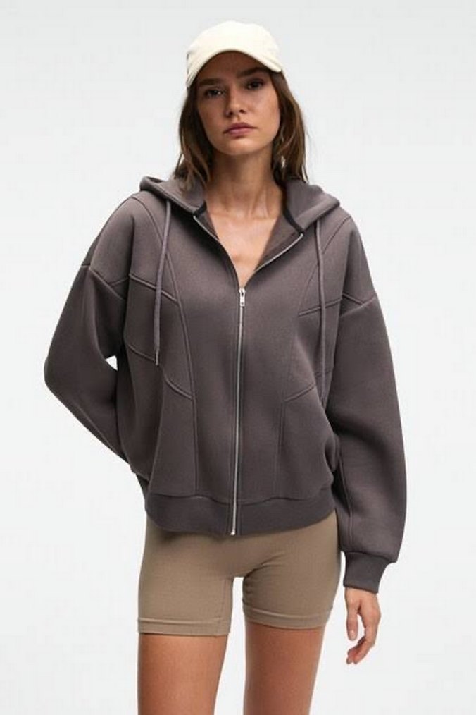 Grimelange  Kapüşonlu Oversize Sweatshirt - Görsel 4