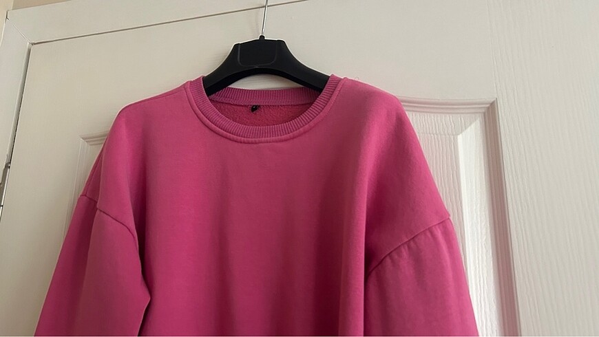 m Beden pembe Renk TRENDYOLMİLLA CROP KAZAK